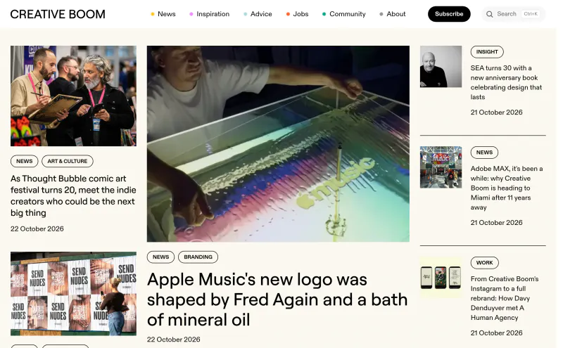 Creative Boom website